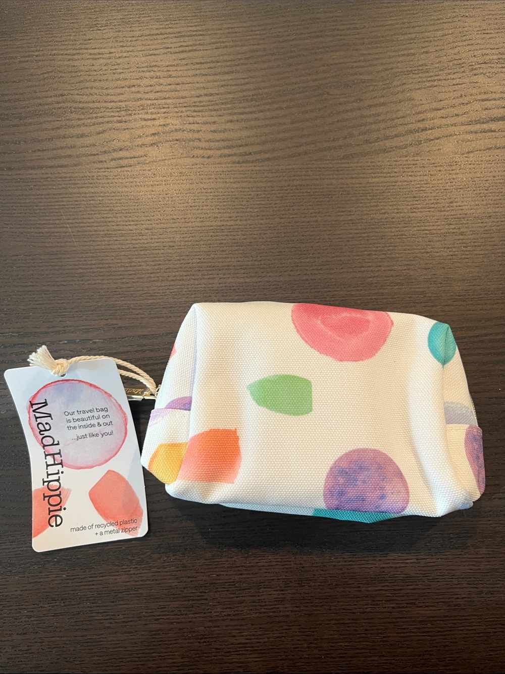 Mad Hippie Colorful Polka Dot Travel Pouch